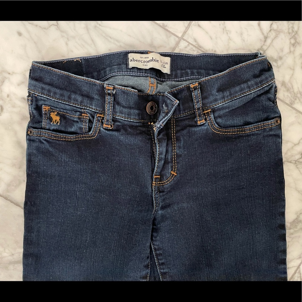 Abercrombie Kids Dark Wash Skinny Jeans, Size 16 Slim